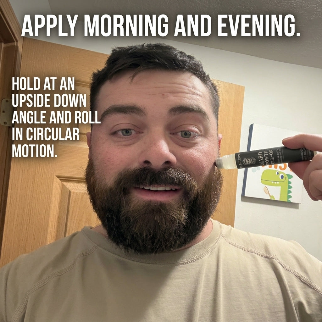 Innerbloom™ Beard Growth Roller with 5% Minoxidil & Rosemary Oil