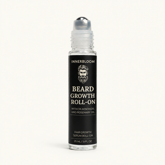 Innerbloom™ Beard Growth Roller with 5% Minoxidil & Rosemary Oil