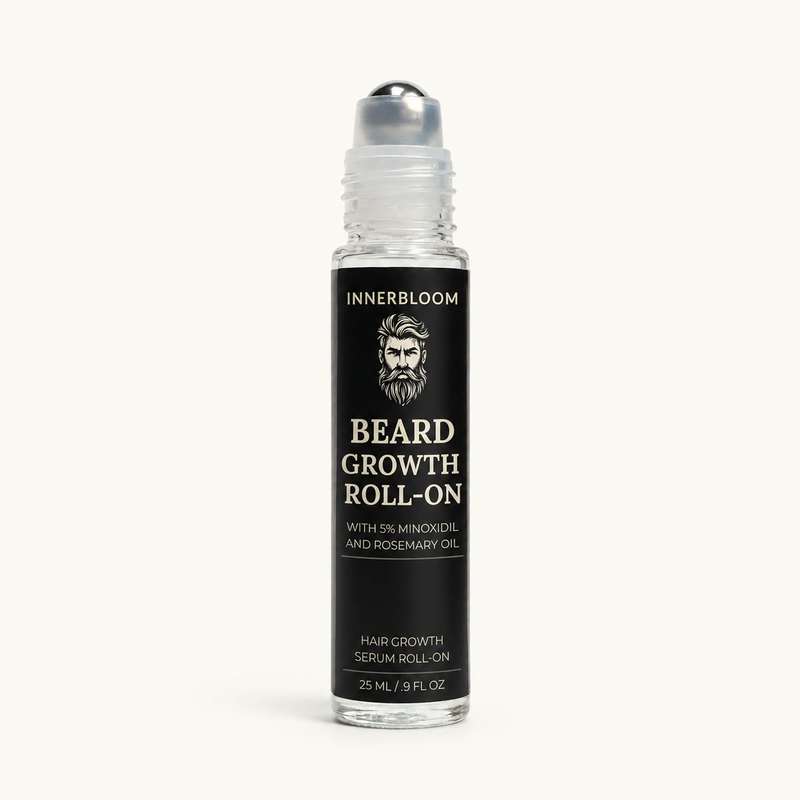 Innerbloom™ Beard Growth Roller with 5% Minoxidil & Rosemary Oil