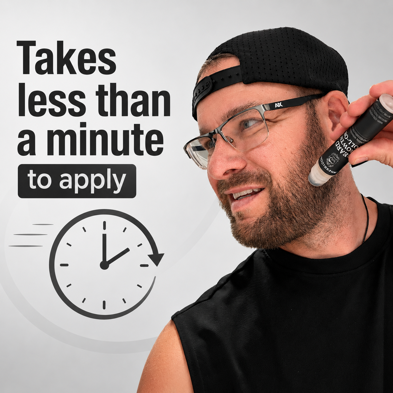 Innerbloom™ Beard Growth Roller with 5% Minoxidil & Rosemary Oil