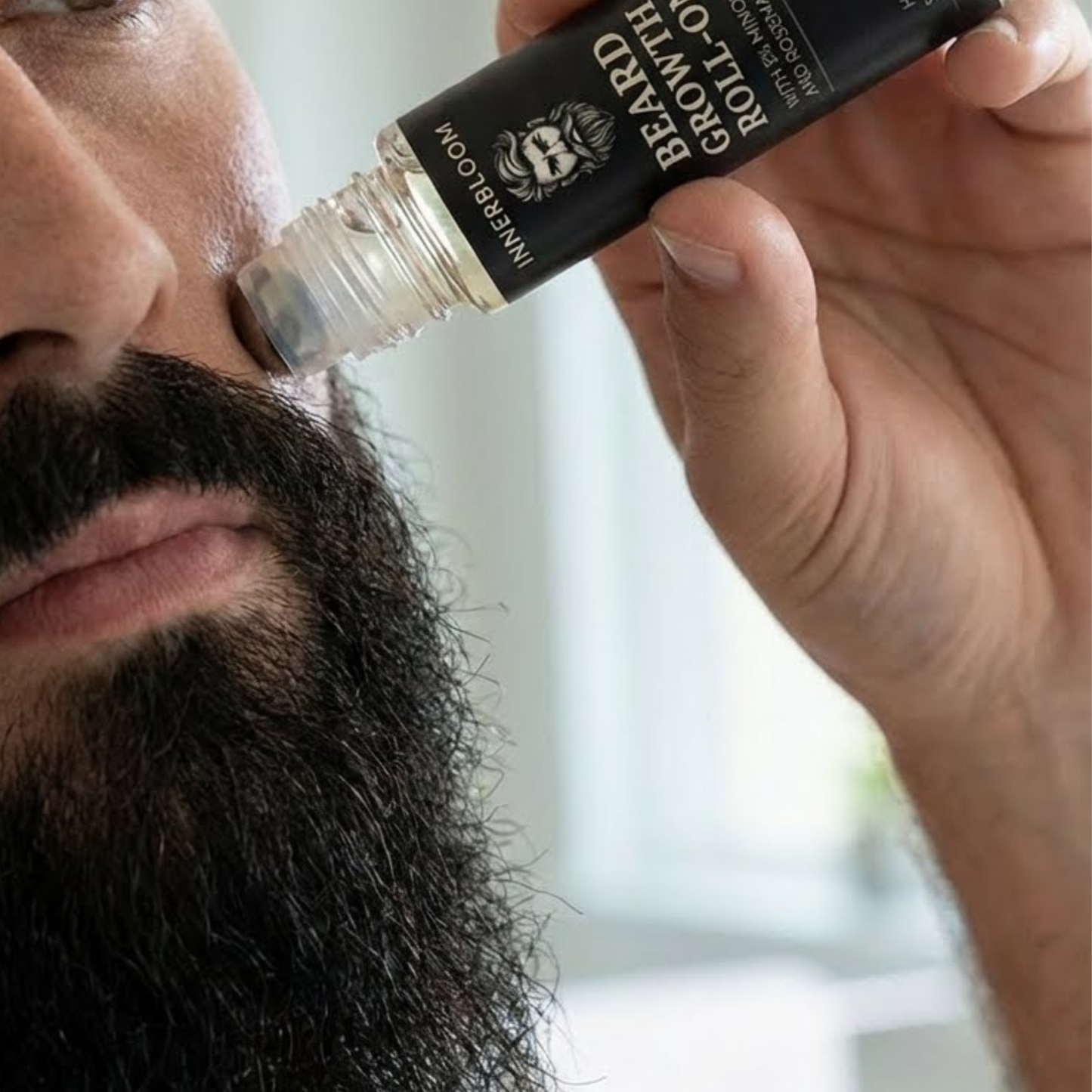 Innerbloom™ Beard Growth Roller with 5% Minoxidil & Rosemary Oil (Pack of 2)